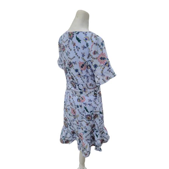 Banana Republic Fit & Flare Floral Dress Size 6 Summer Wedding Frill Ruffle‎ - Picture 6 of 9